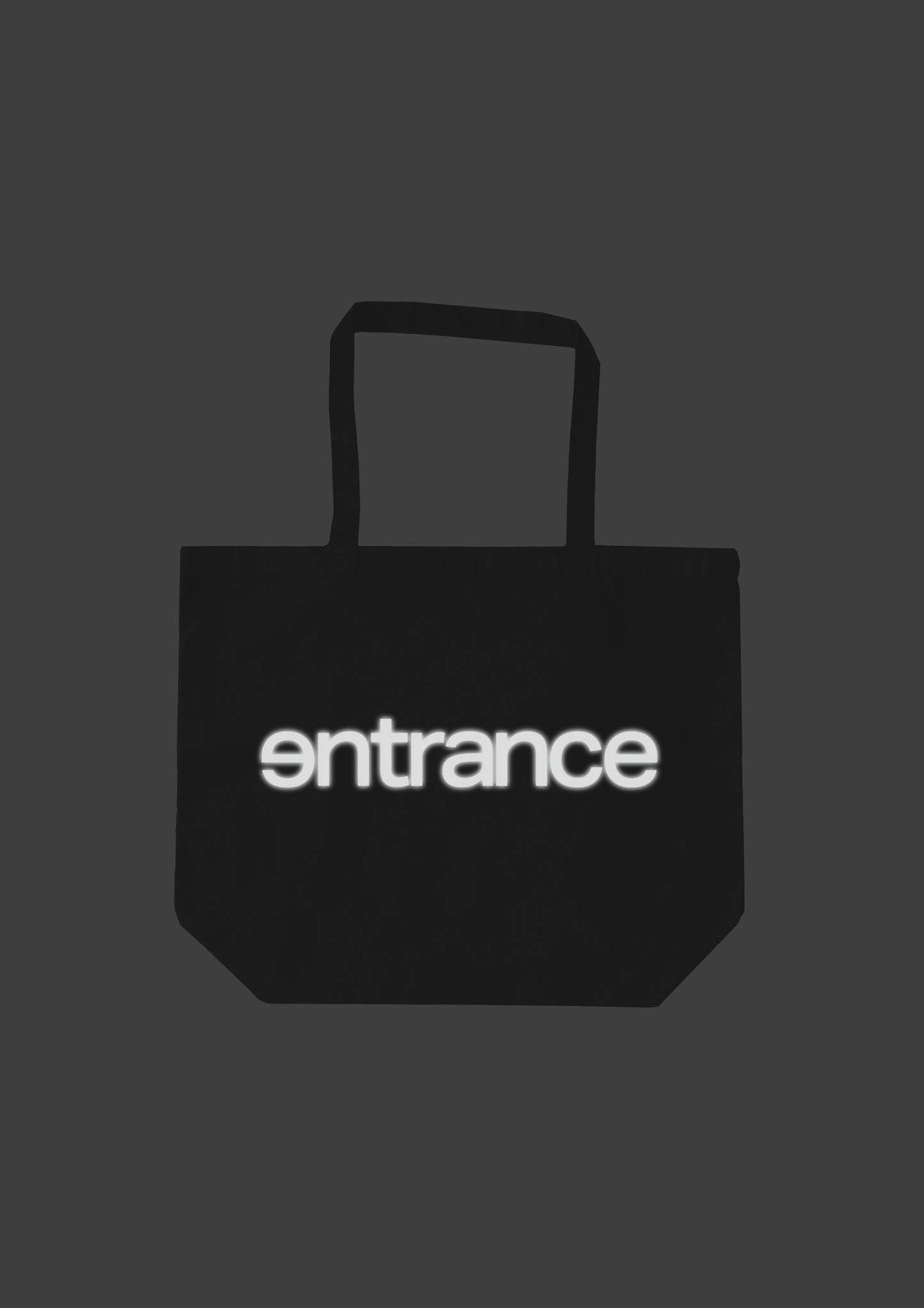entrance LOGO TOTE BIG BAG / BLACK