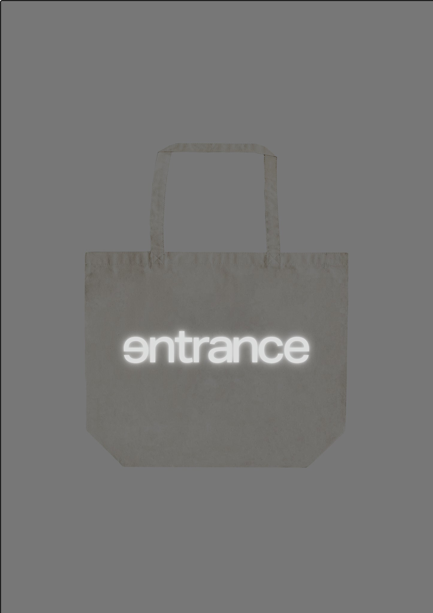 entrance LOGO TOTE BIG BAG / BEIGE