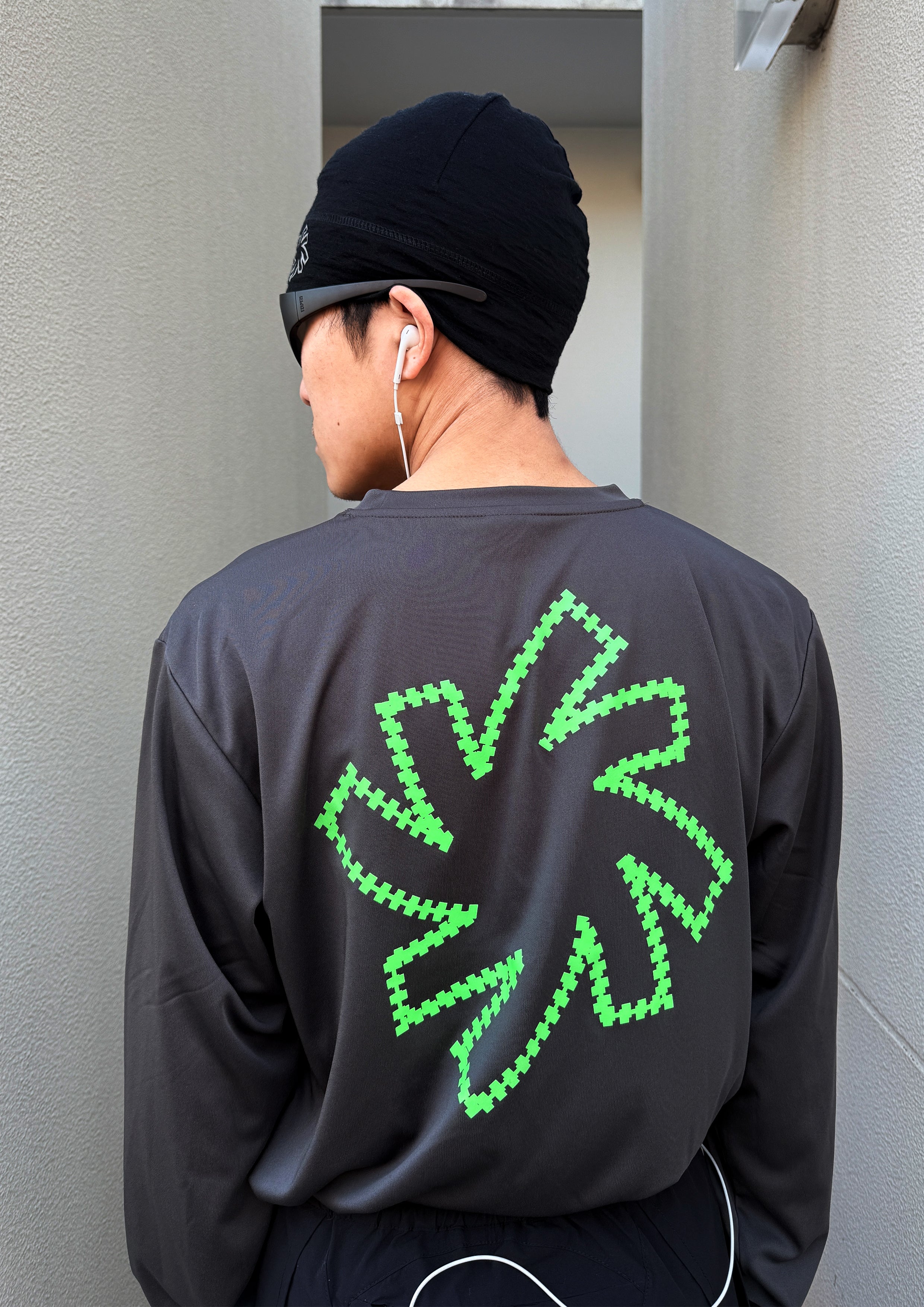 RUN BOYS  LONG SLEEVES TEE / SUMI BLACK