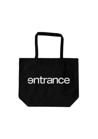entrance LOGO TOTE BIG BAG / BLACK