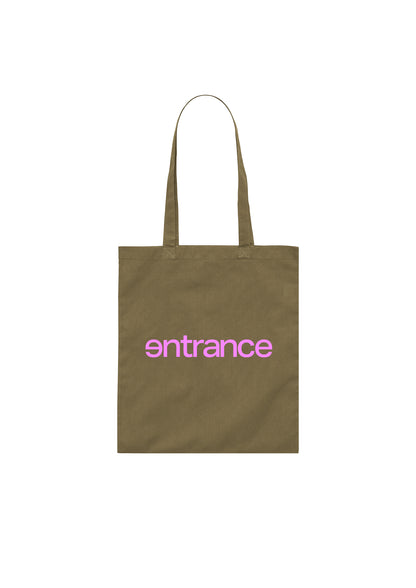 entrance LOGO TOTE BAG / BROWN