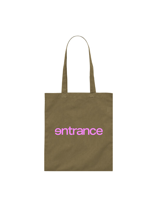 entrance LOGO TOTE BAG / BROWN