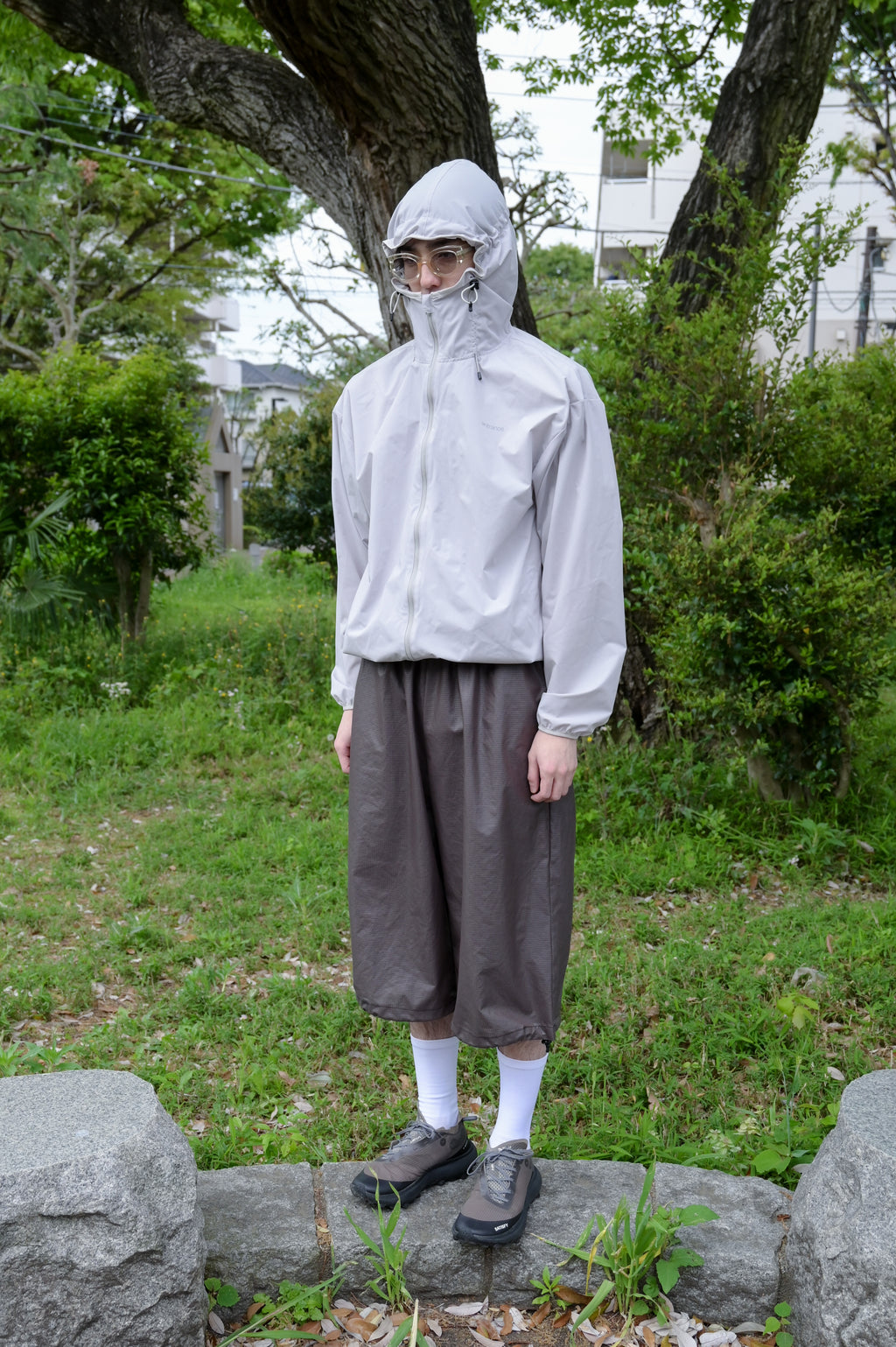 WIND STOPPER JACKET / LIGHT GREY