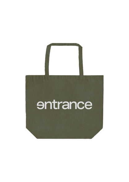 entrance LOGO TOTE BIG BAG / OLIVE