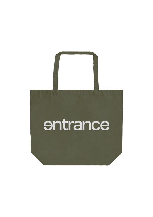 entrance LOGO TOTE BIG BAG / OLIVE