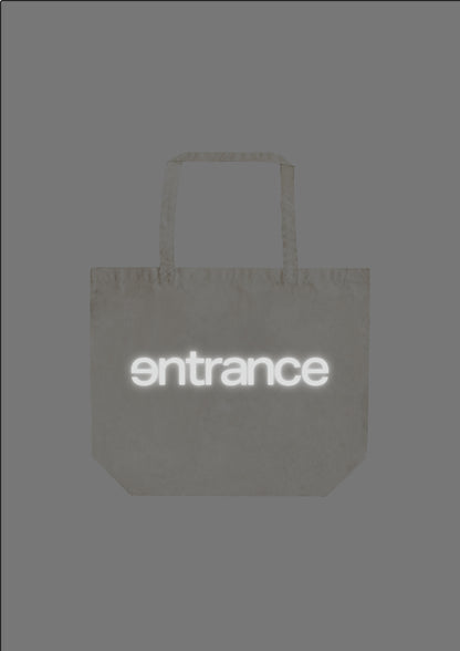 entrance LOGO TOTE BIG BAG / BEIGE