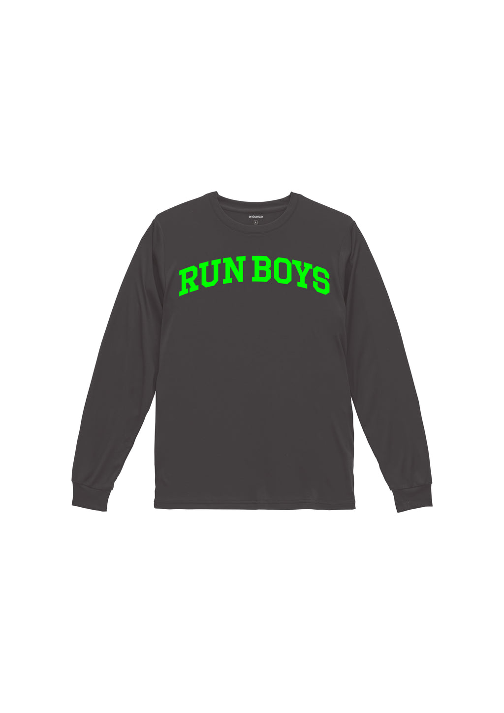 RUN BOYS  LONG SLEEVES TEE / SUMI BLACK