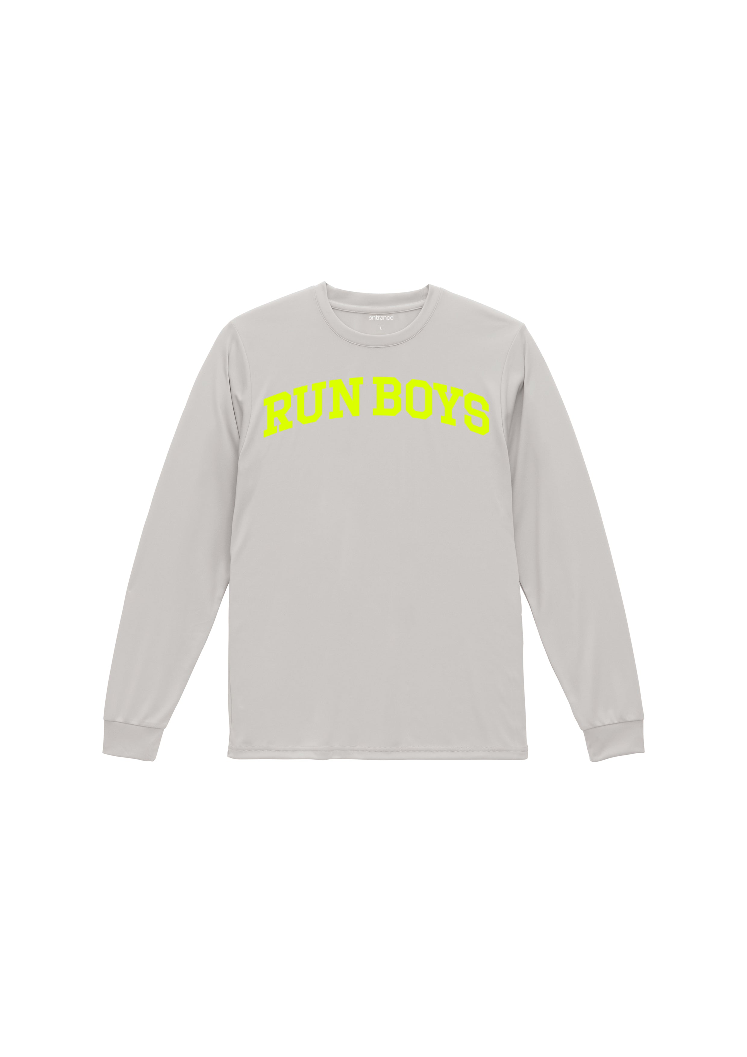 RUN BOYS  LONG SLEEVES TEE / LIGHT GREY
